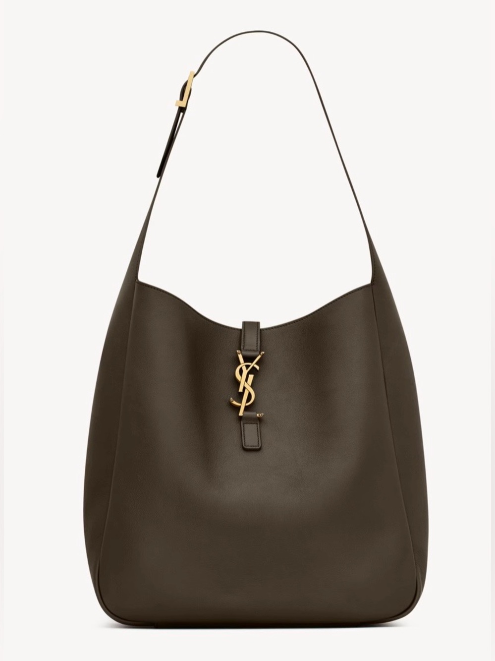 ❌SOLD⭕️NWT*Saint Laurent Large Le 5 À 7 Leather Hobo Bag Color:LIGHT MUSK - Picture 1 of 8